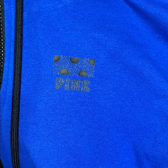 Pink Victoria Secret Blue Small Full Zip Jacket - Picture 4 of 7